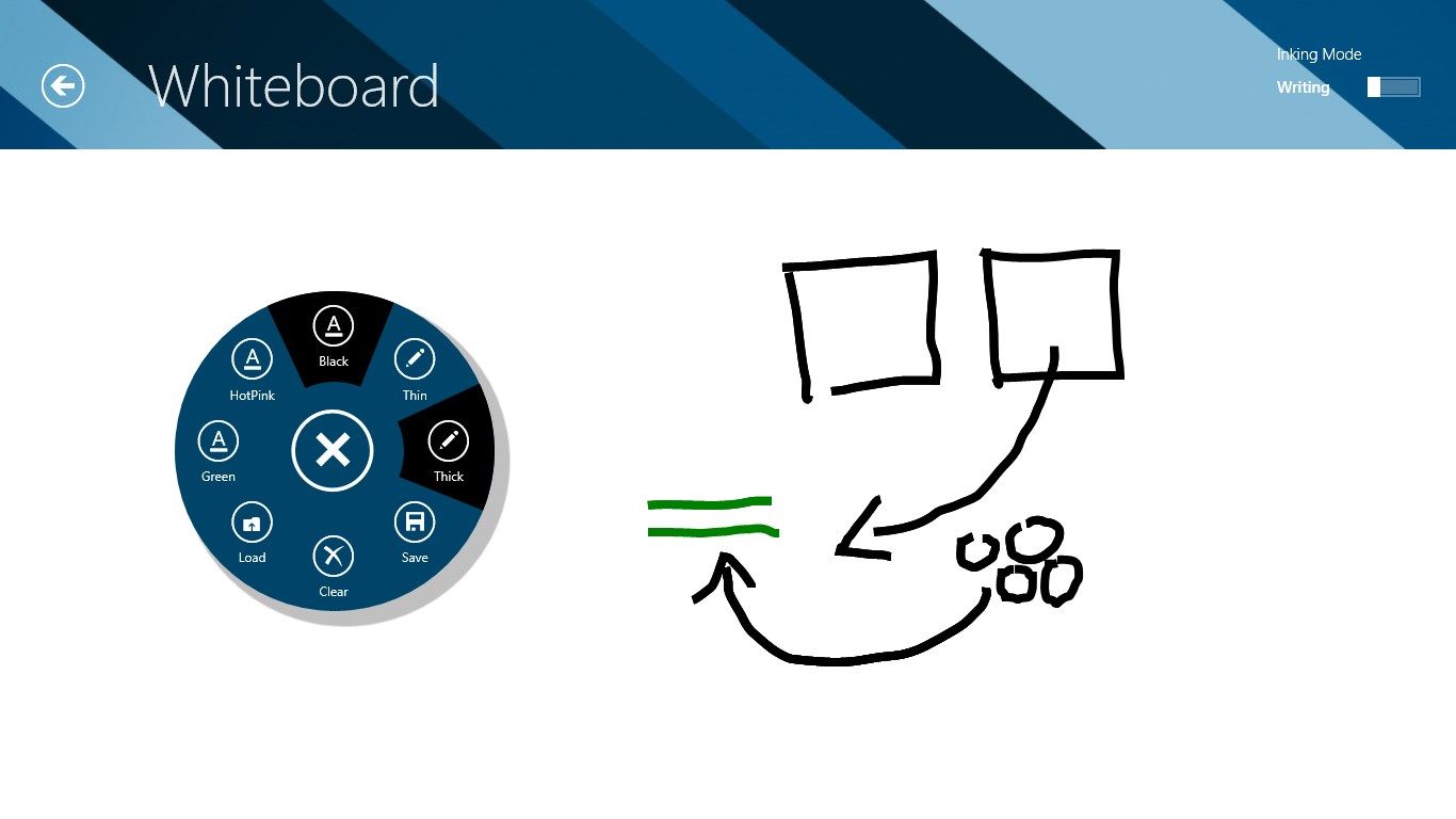 A picture is worth a thousand words. The basic whiteboard helps you communicate.