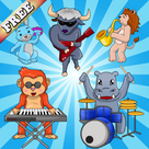 Music Puzzle for Toddlers and Kids : puzzle games with pets and musical instruments ! FREE