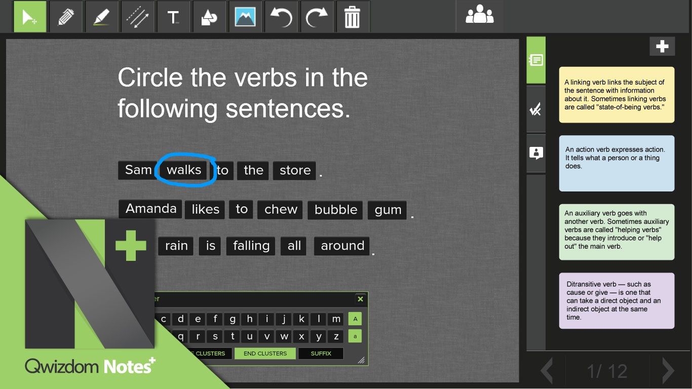 Annotate and collaborate using drawing, shapes, and media tools. Add custom notes and save for later review.