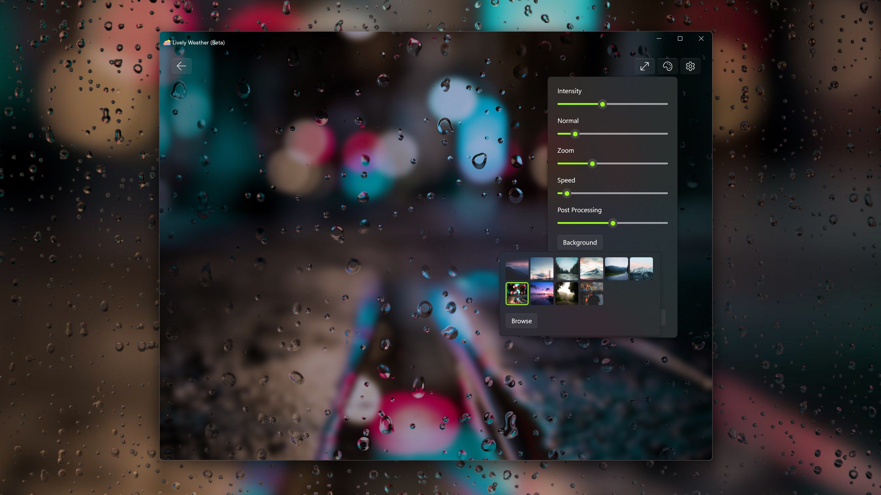 Customize weather in Screensaver mode