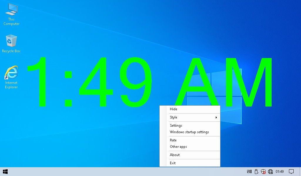 Desktop - Clock
