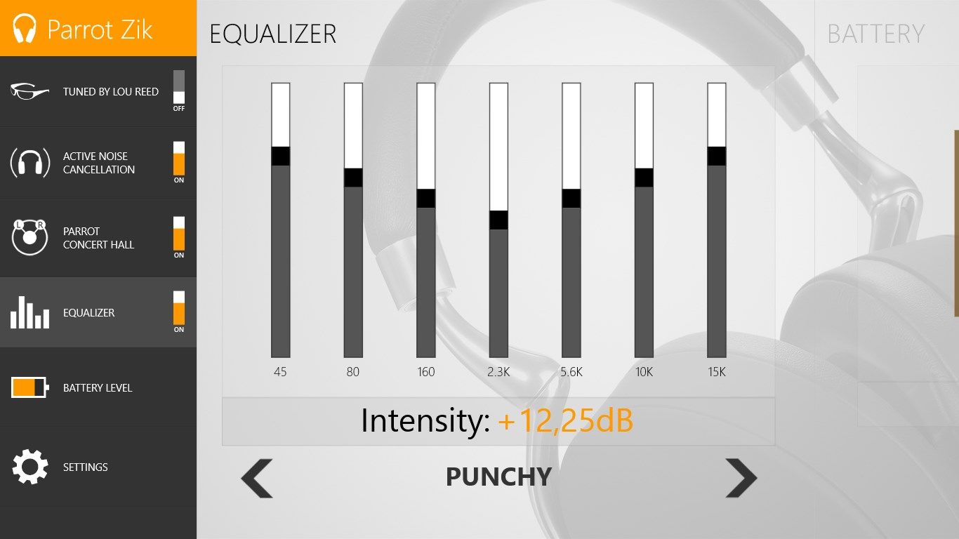 Use a predefined equalizer or set your custom settings