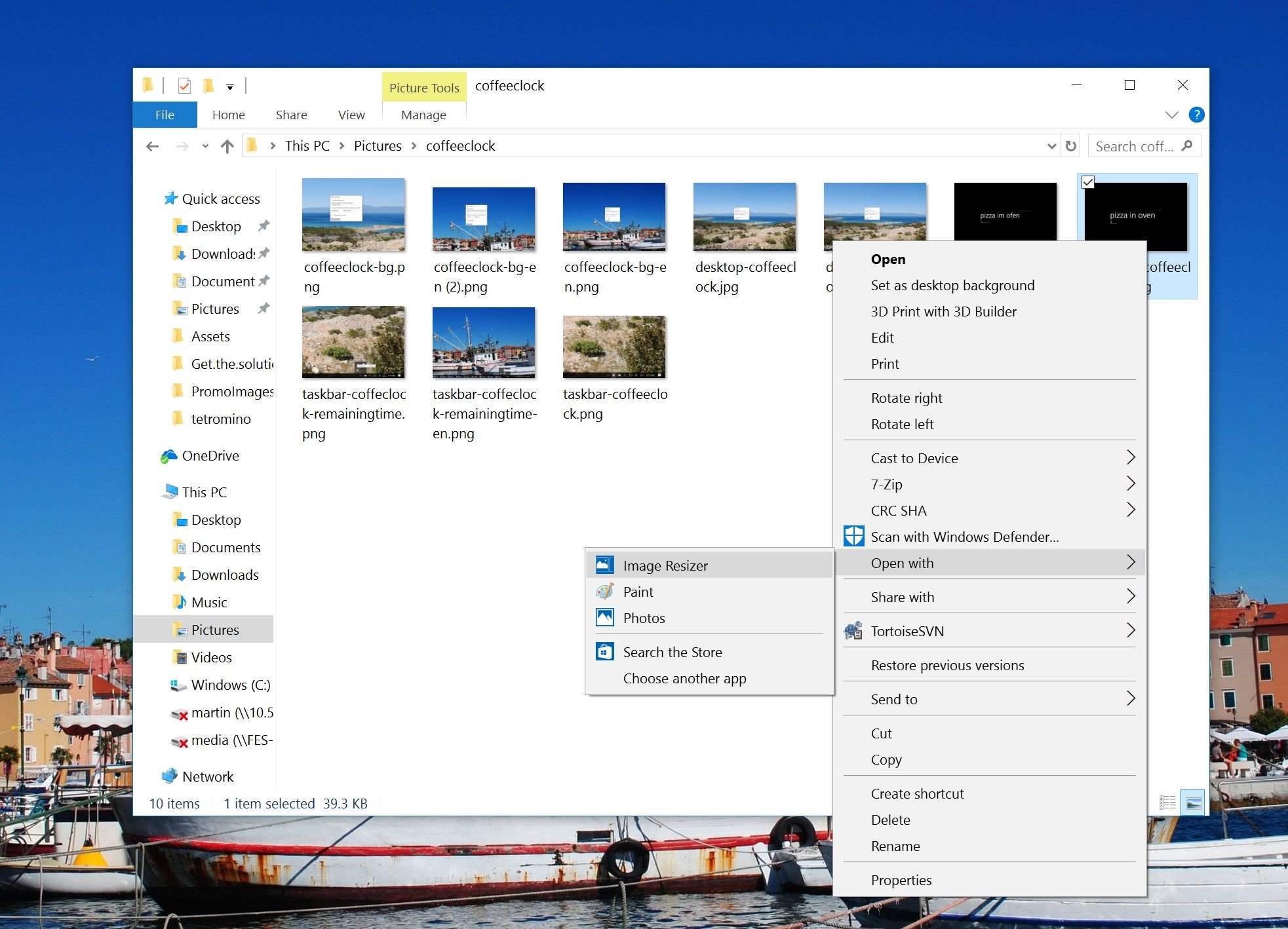 Resize Images from Windows Explorer