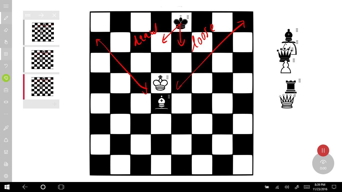 Multiple slides to easily explain the different chess positions.