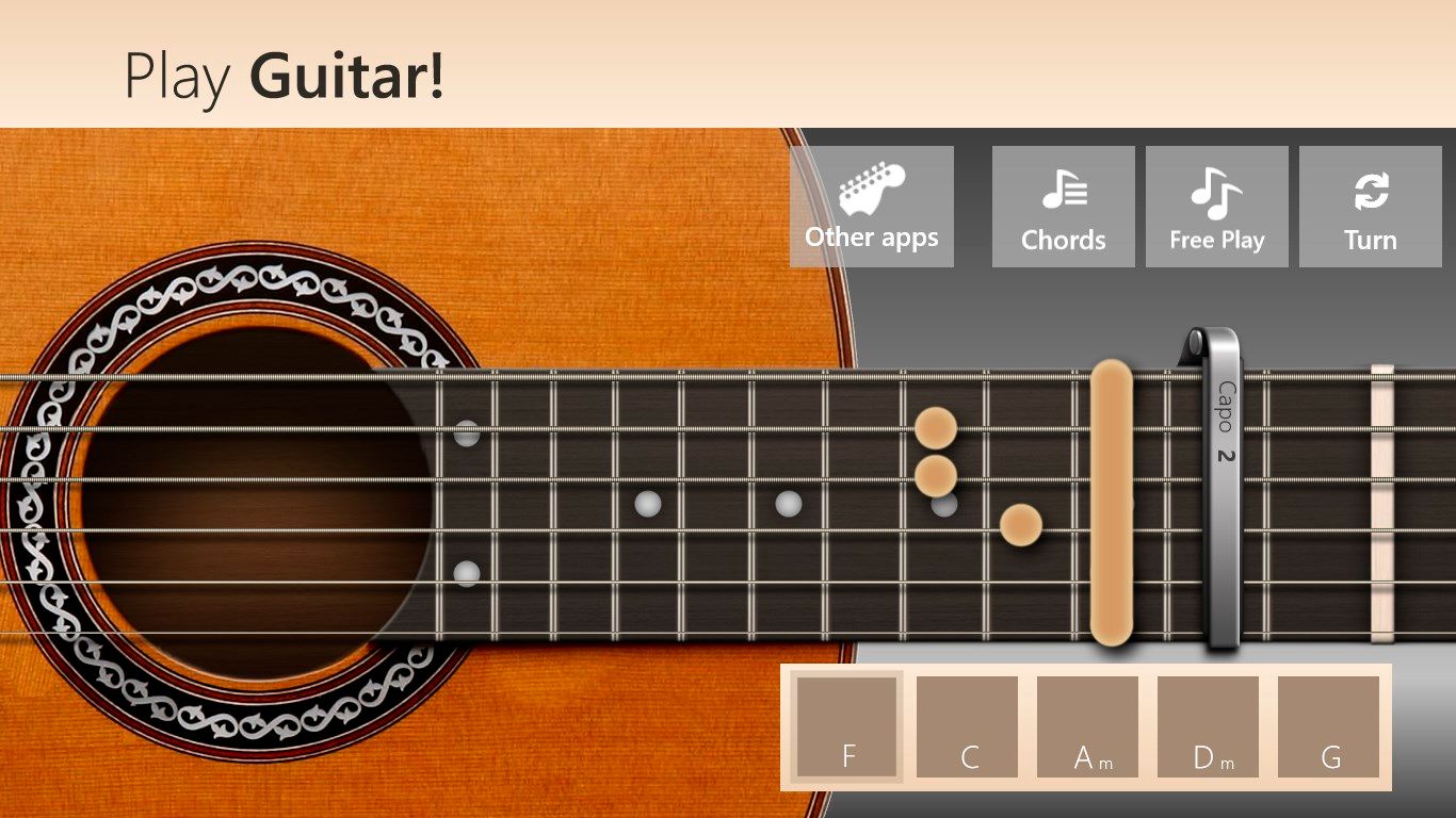 Guitar capo (in-app purchase)