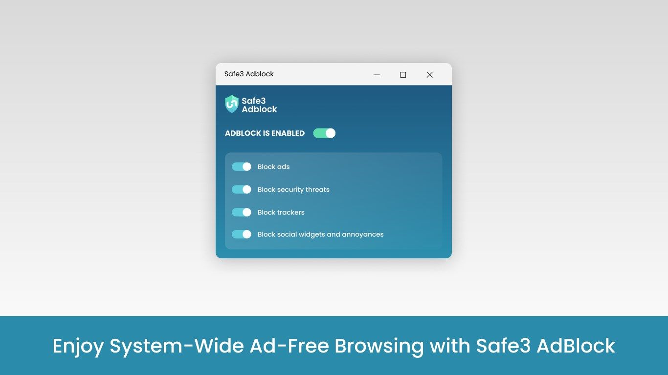 Safe3 Adblock - Free Adblock