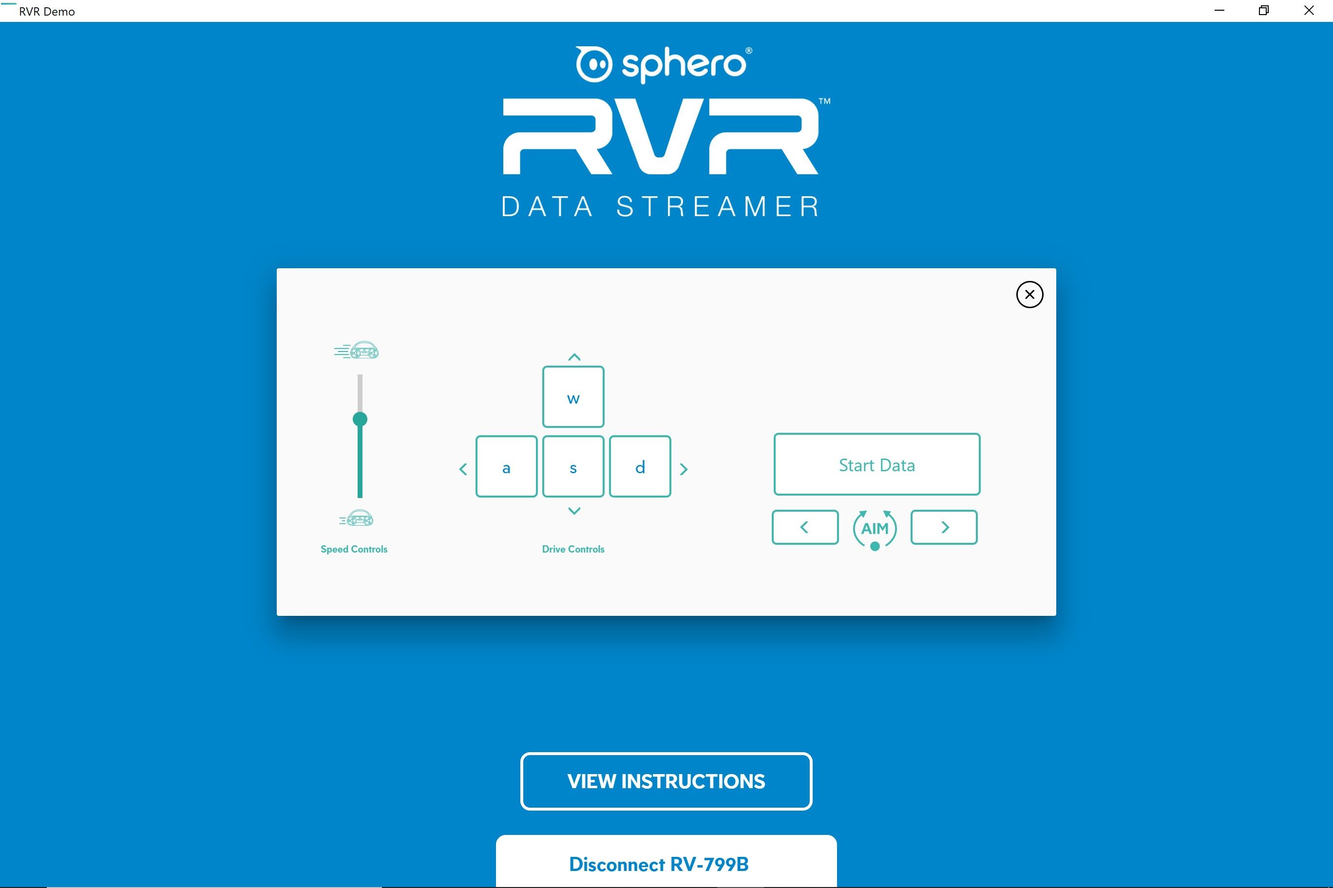 Sphero RVR Data Streamer