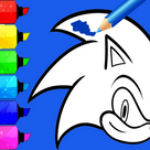 Coloring Book The Hedgehoog Game For Kids
