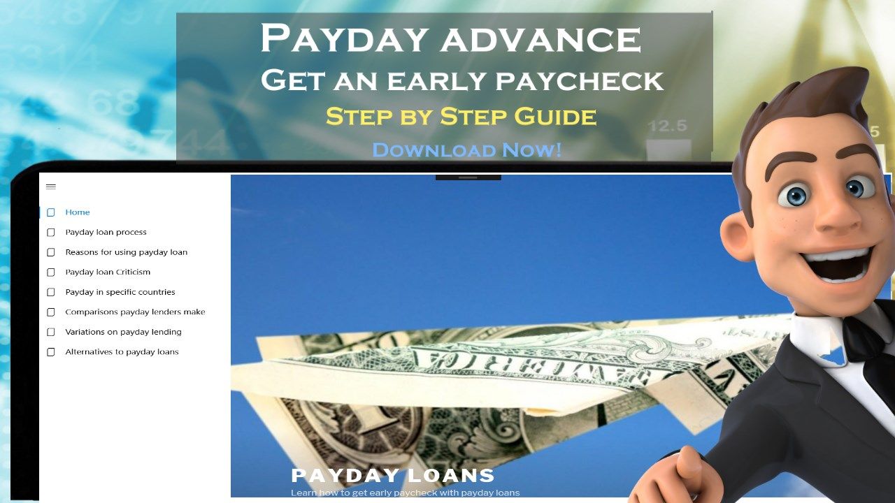 Payday advance - Payday loans guide early paycheck