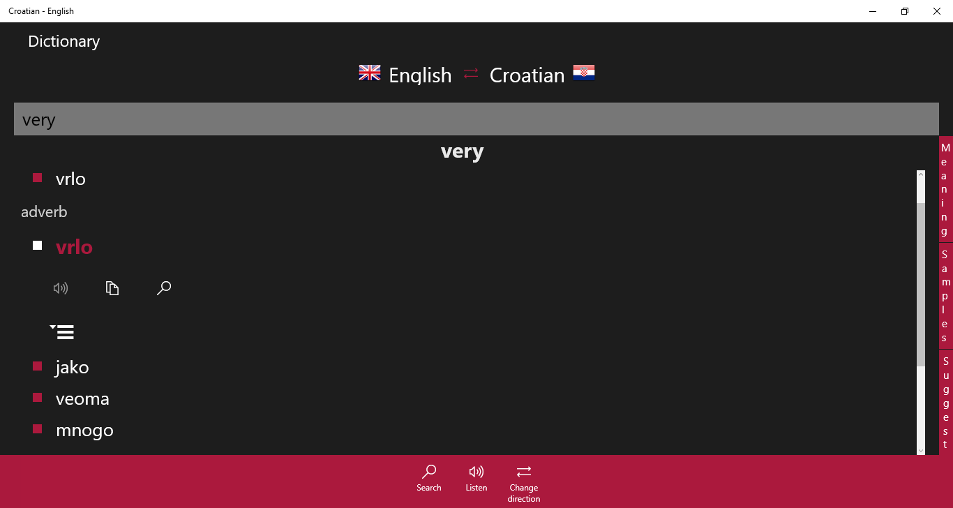 Croatian - English