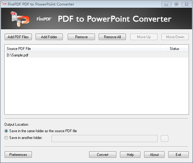 PDF to PPT (PPTX) Converter