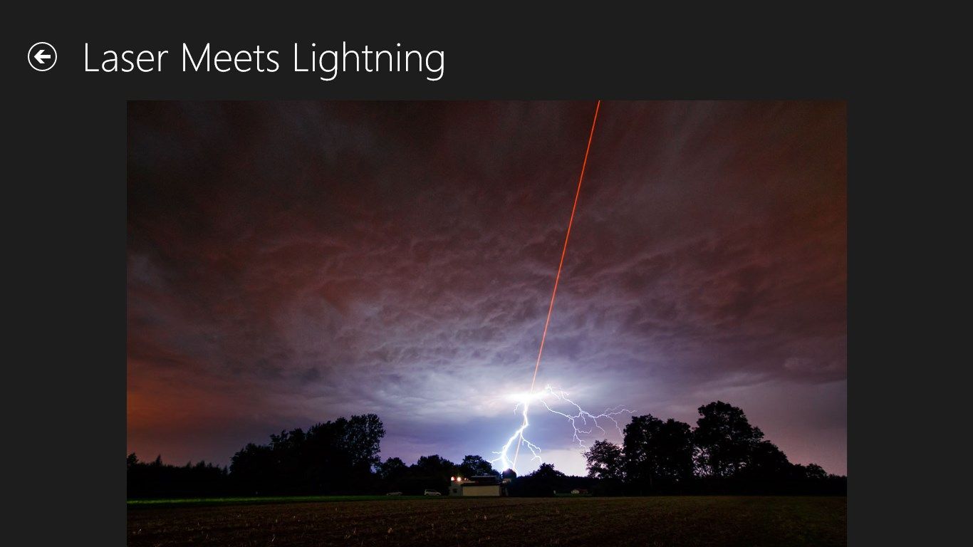 Laser Meets Lightning - High resolution picture