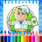 Coloring Book Toy Doctor