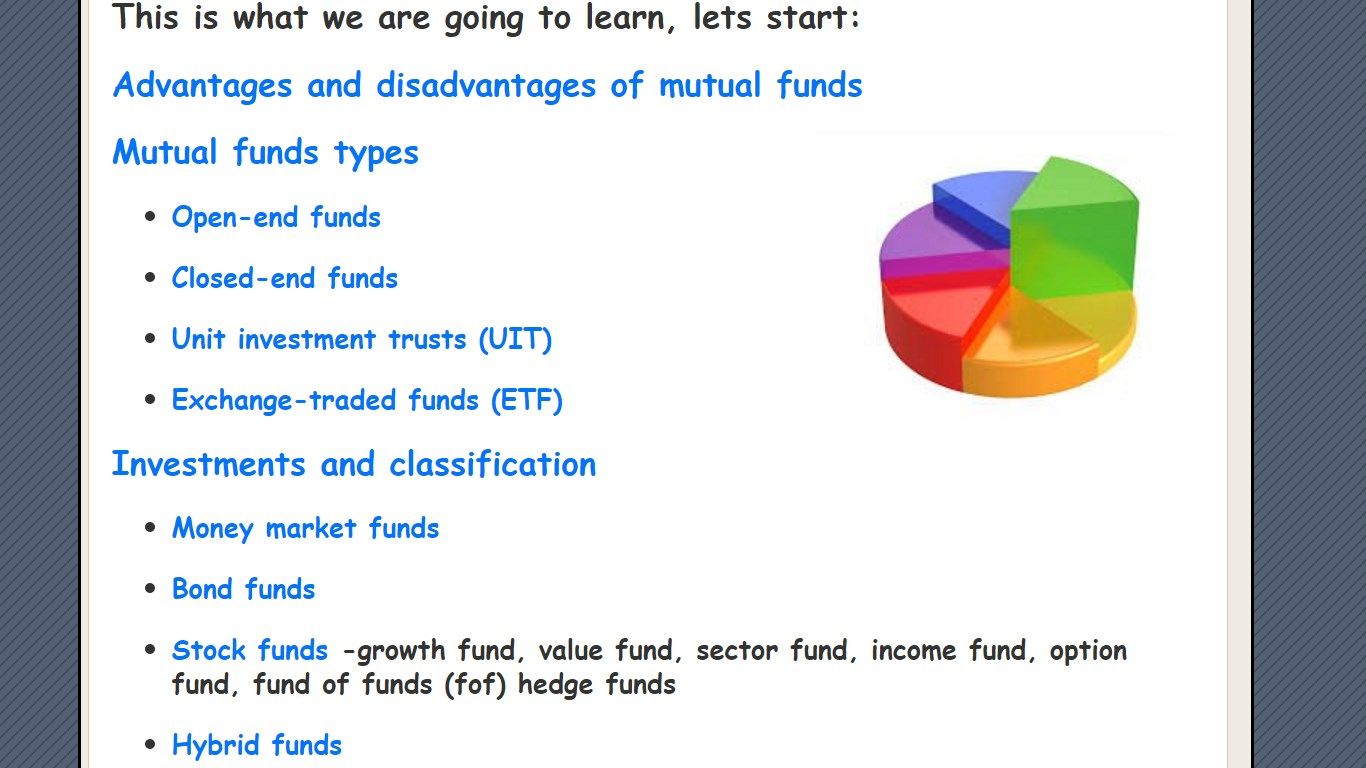 Understanding Mutual Funds