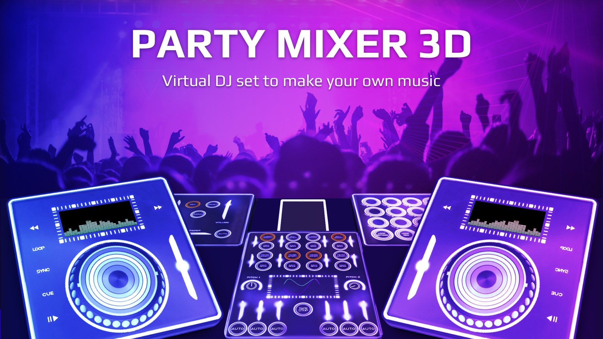 Party Mixer 3D - DJ Music Mix Pads