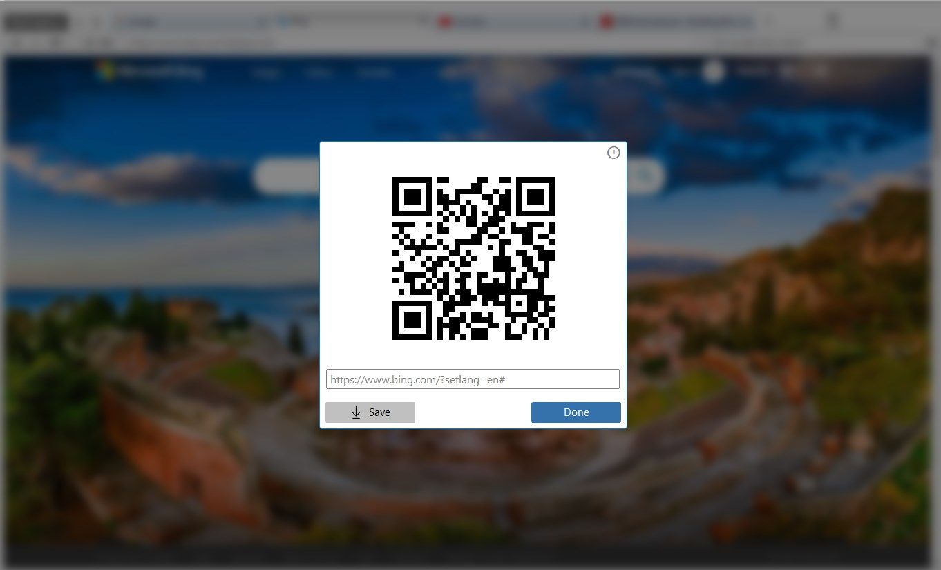 Originally the first browser to share page via QR code natively!