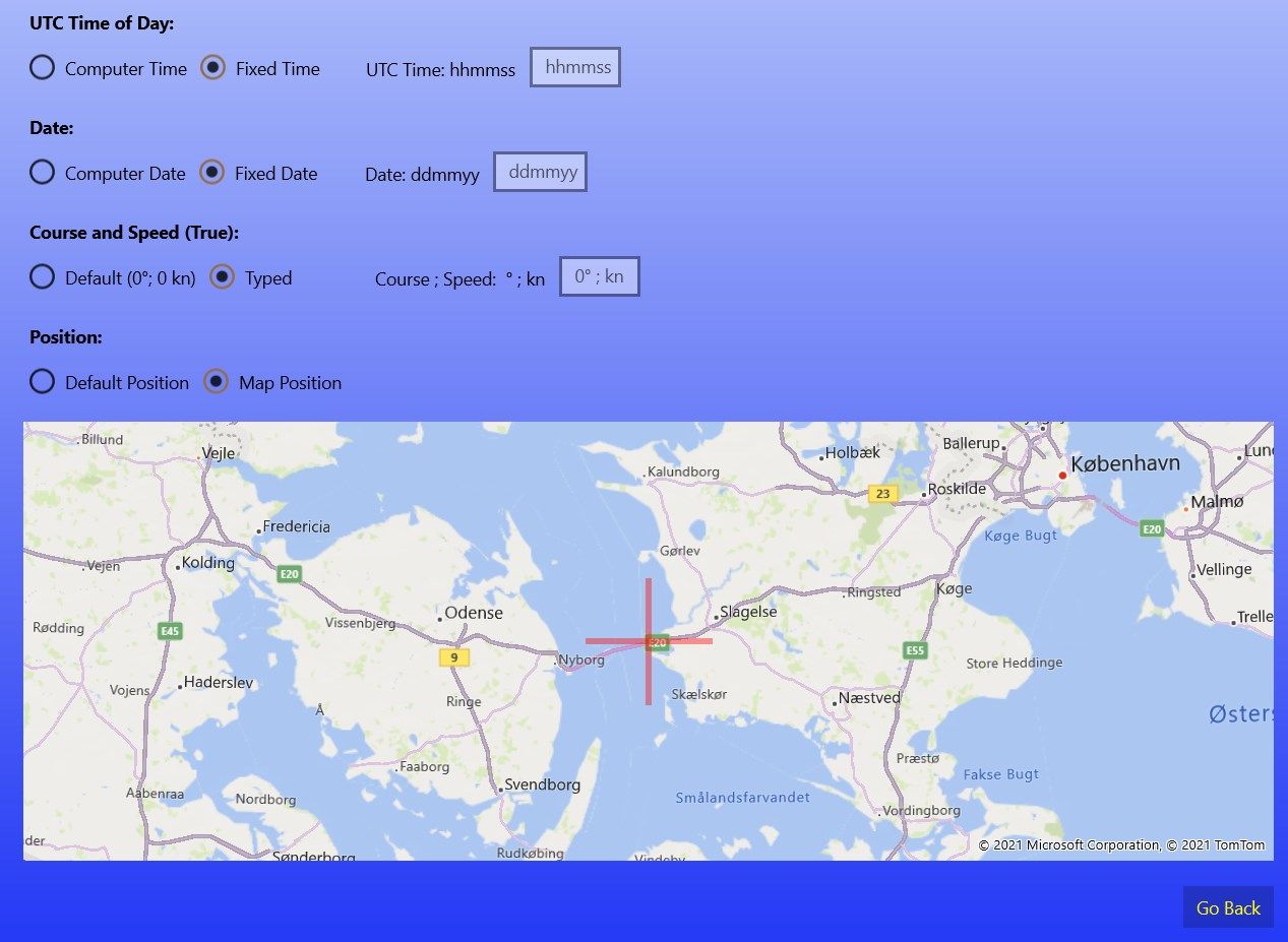 GPS-Simulator for UDP