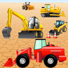 Digger Puzzles for Toddlers and Kids : play with construction vehicles ! Educational Puzzle Games