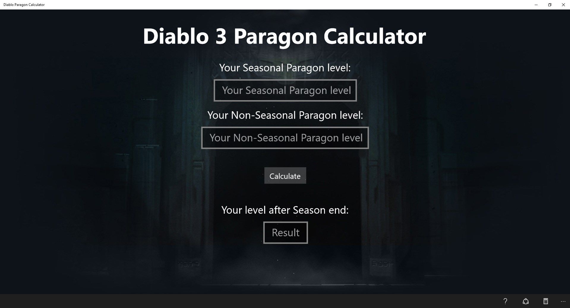 Diablo Paragon Calculator