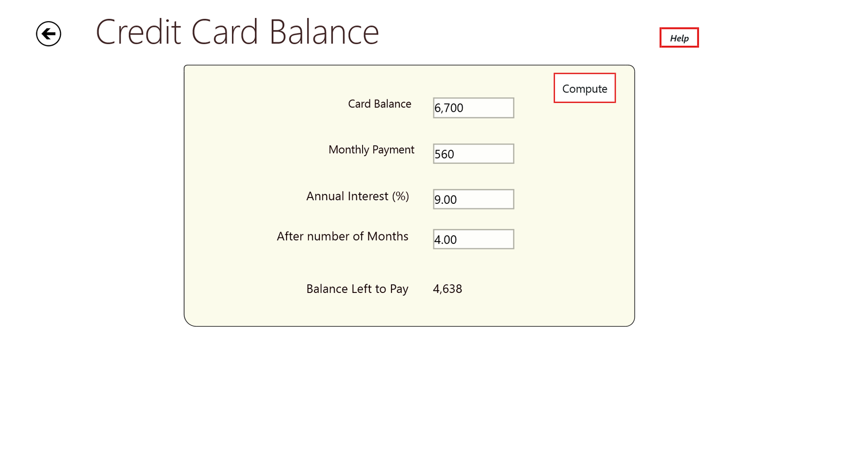 Payment Balance