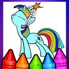 My Coloring Book Pony Game Pages