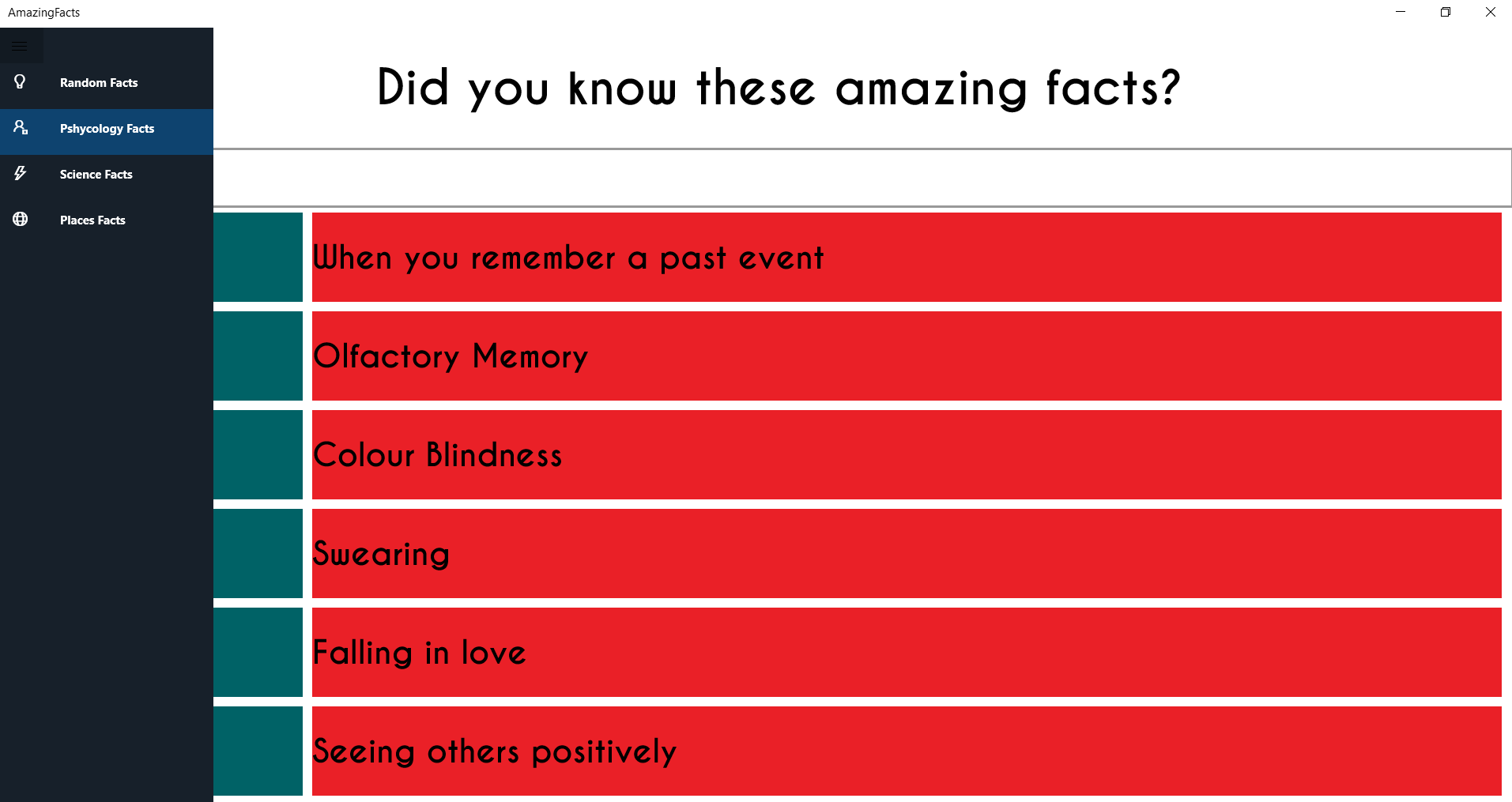 Amazing facts-Did you know?
