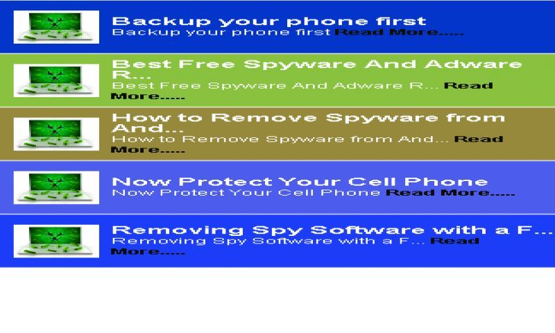 Spyware removal for android