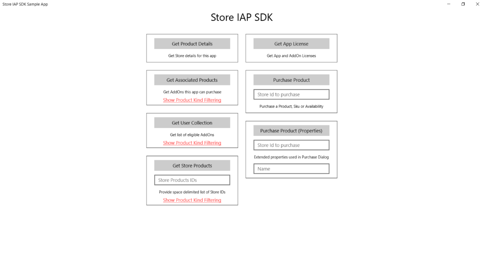 APS SDK Test App