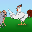 Cats and Rooster