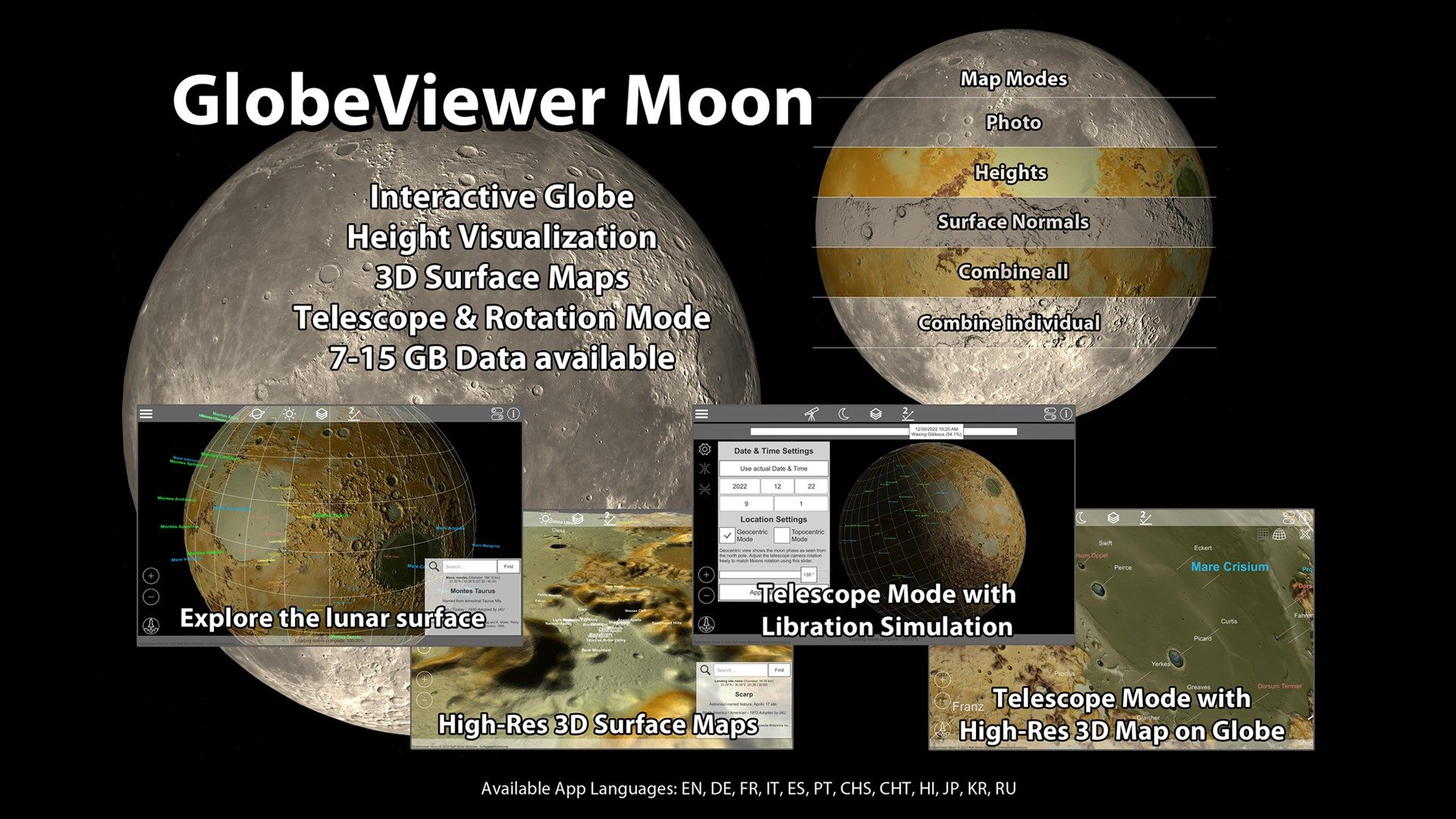 GlobeViewer Moon PRO
