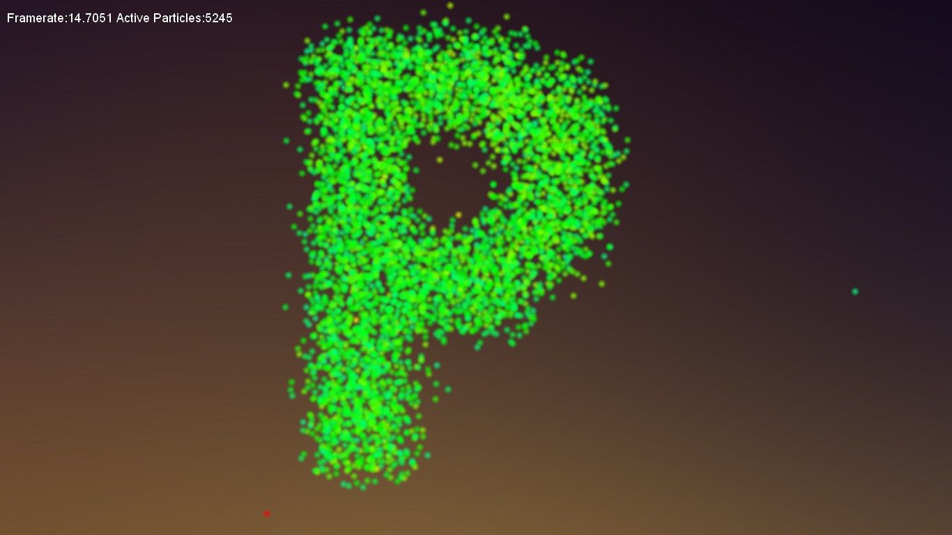 Letter Particle System