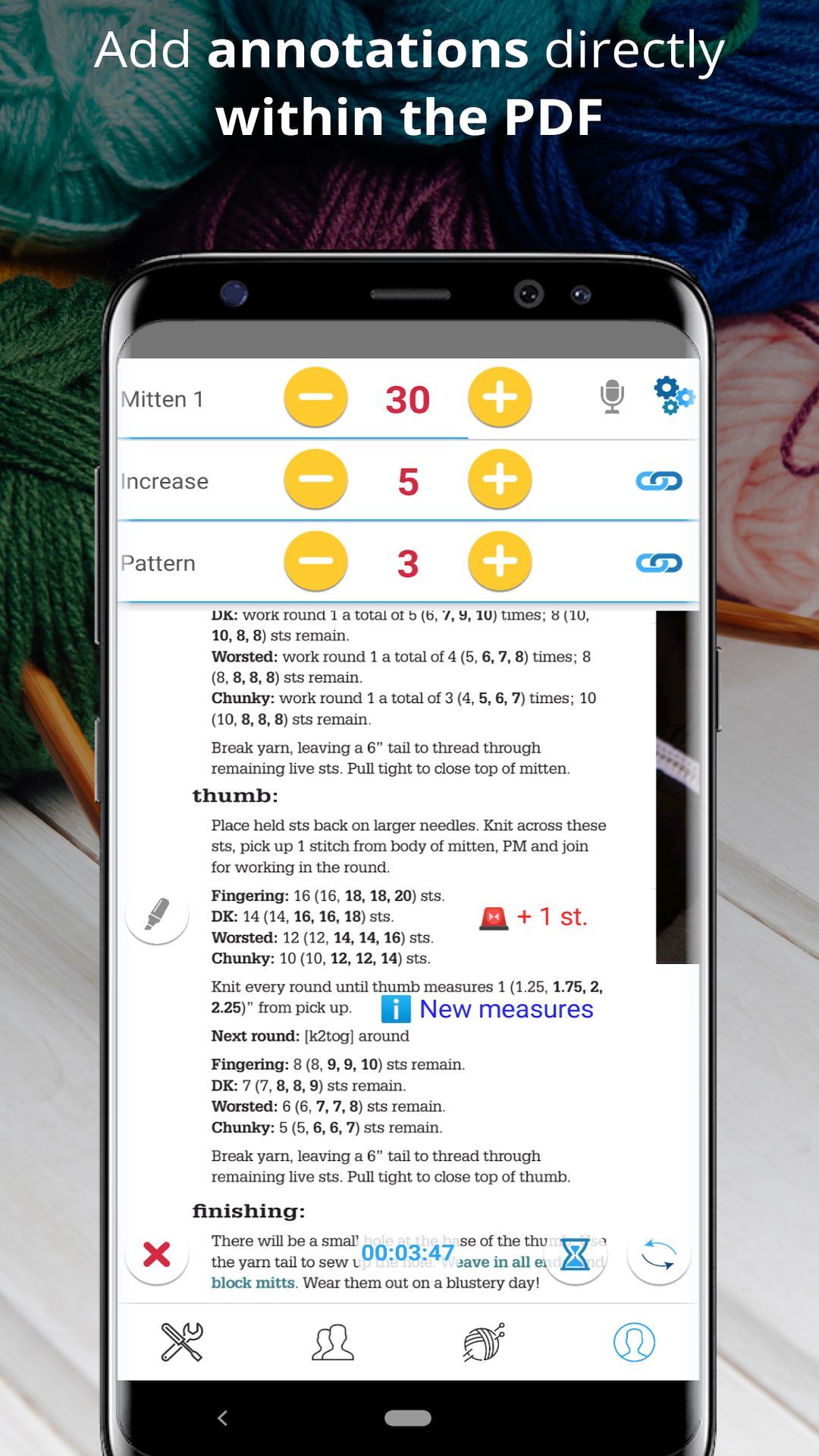 Row Counter - Knit and Crochet App