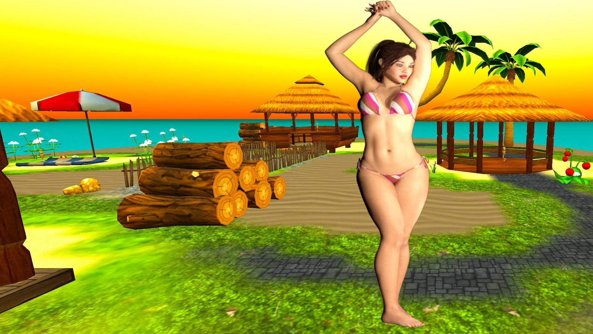 Virtual Island Bikini Beach Dancer [HD+]