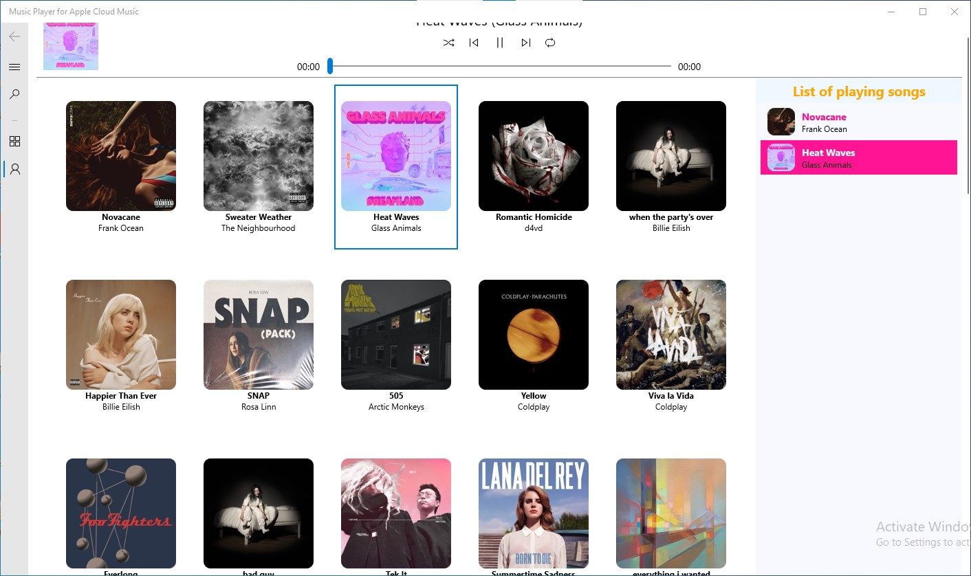 Player for Apple Music in Windows