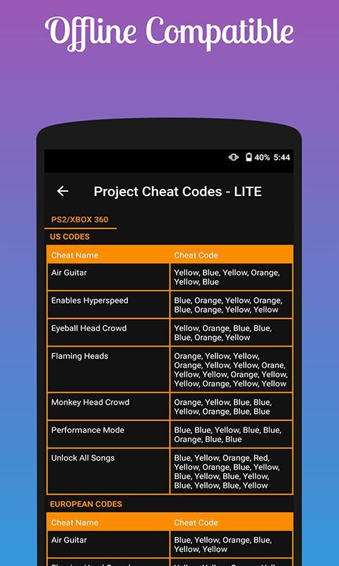 Project Cheat Codes - LITE