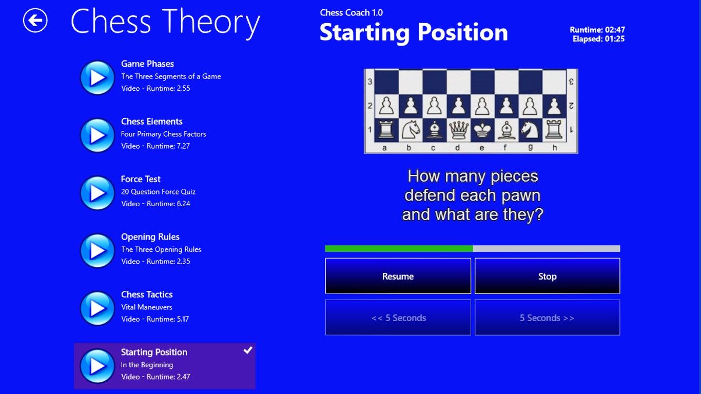 Screenshot from Chess Coach 1.0