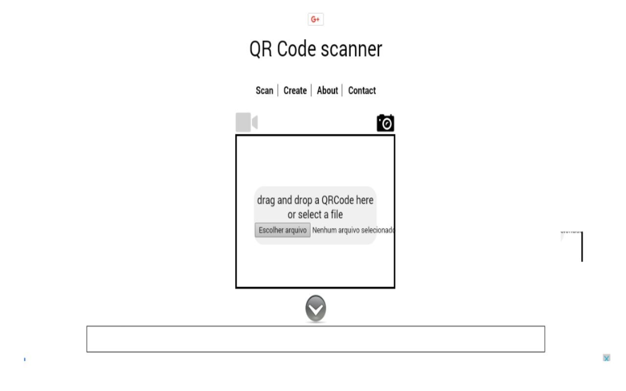 QR code reader without camera