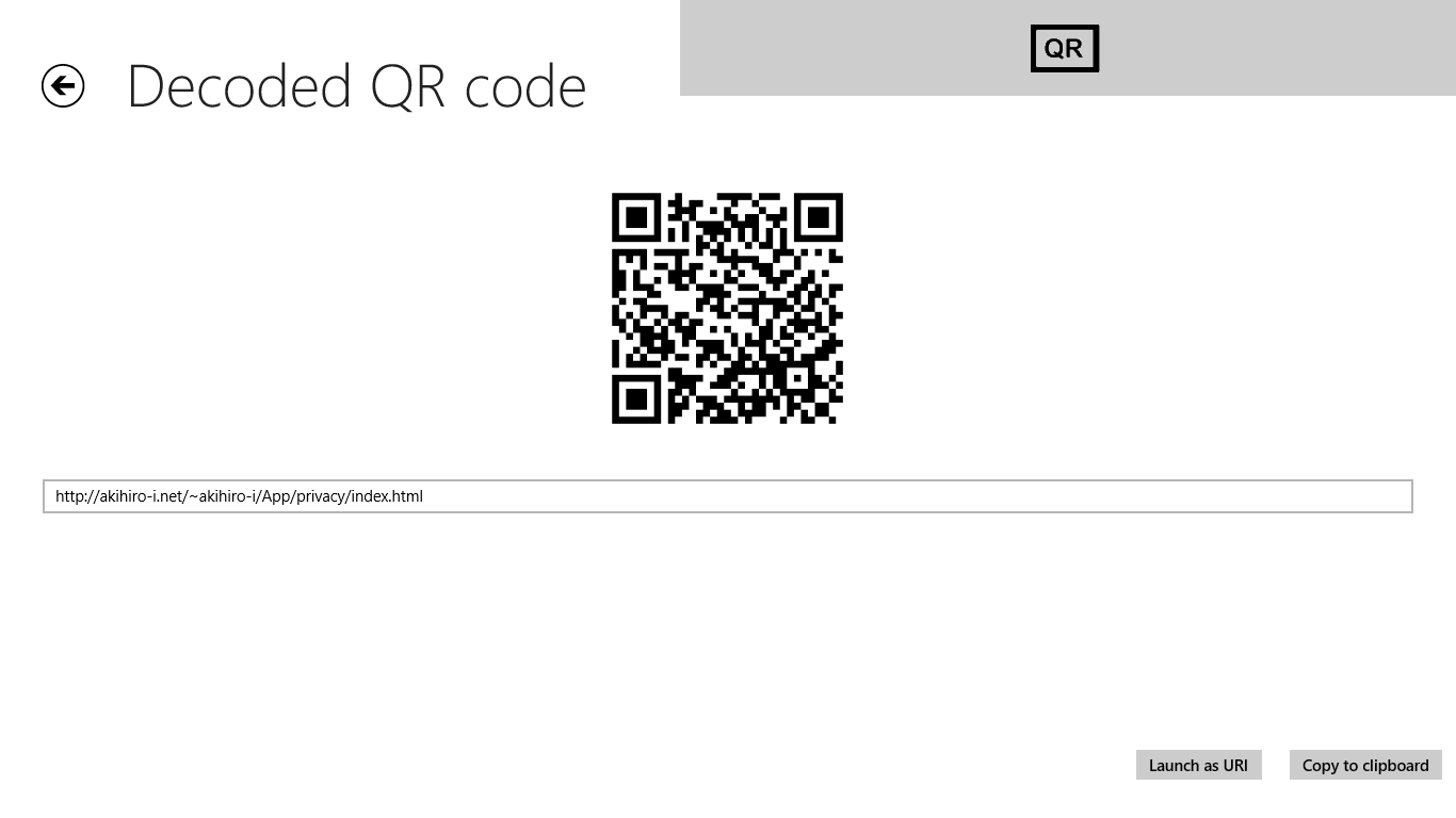 Decode QR code