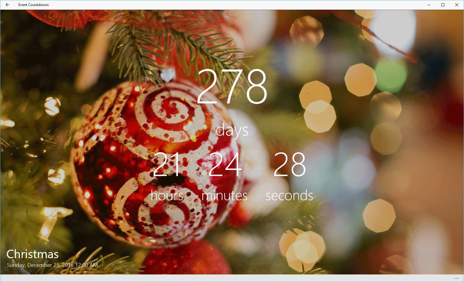 Christmas countdown