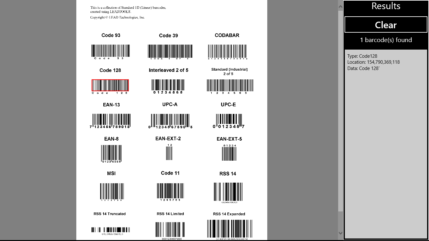 Read barcodes from image files