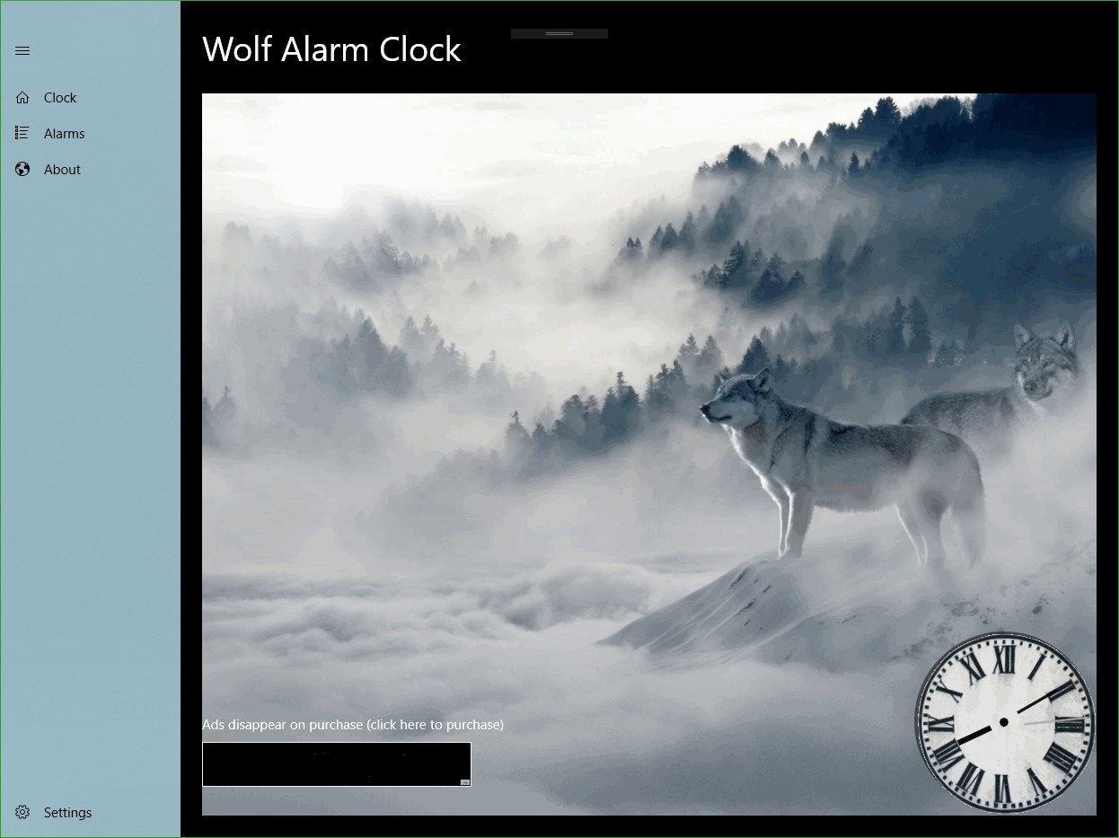 Wolf Alarm Clock