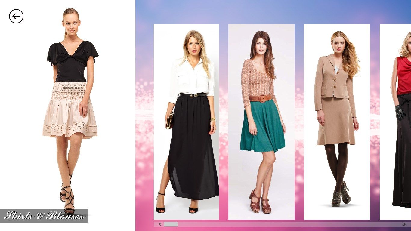 Skirts & blouses category