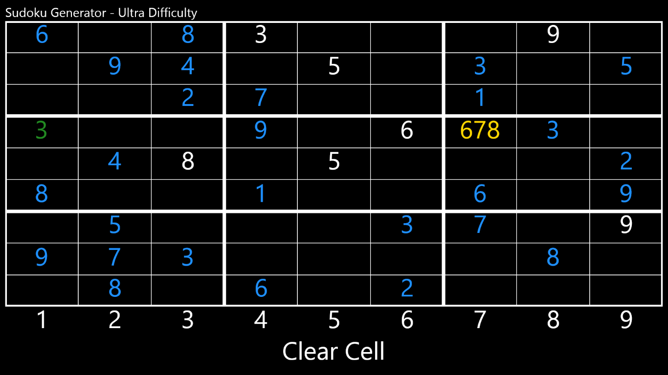Seamlessly place possible candidates in a cell to help you ace through the puzzle.