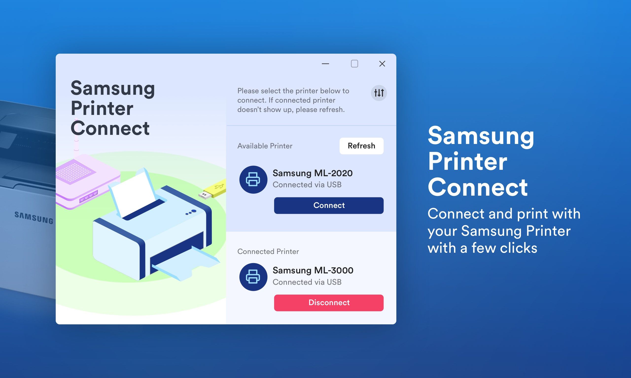 Connect to Samsung Printer