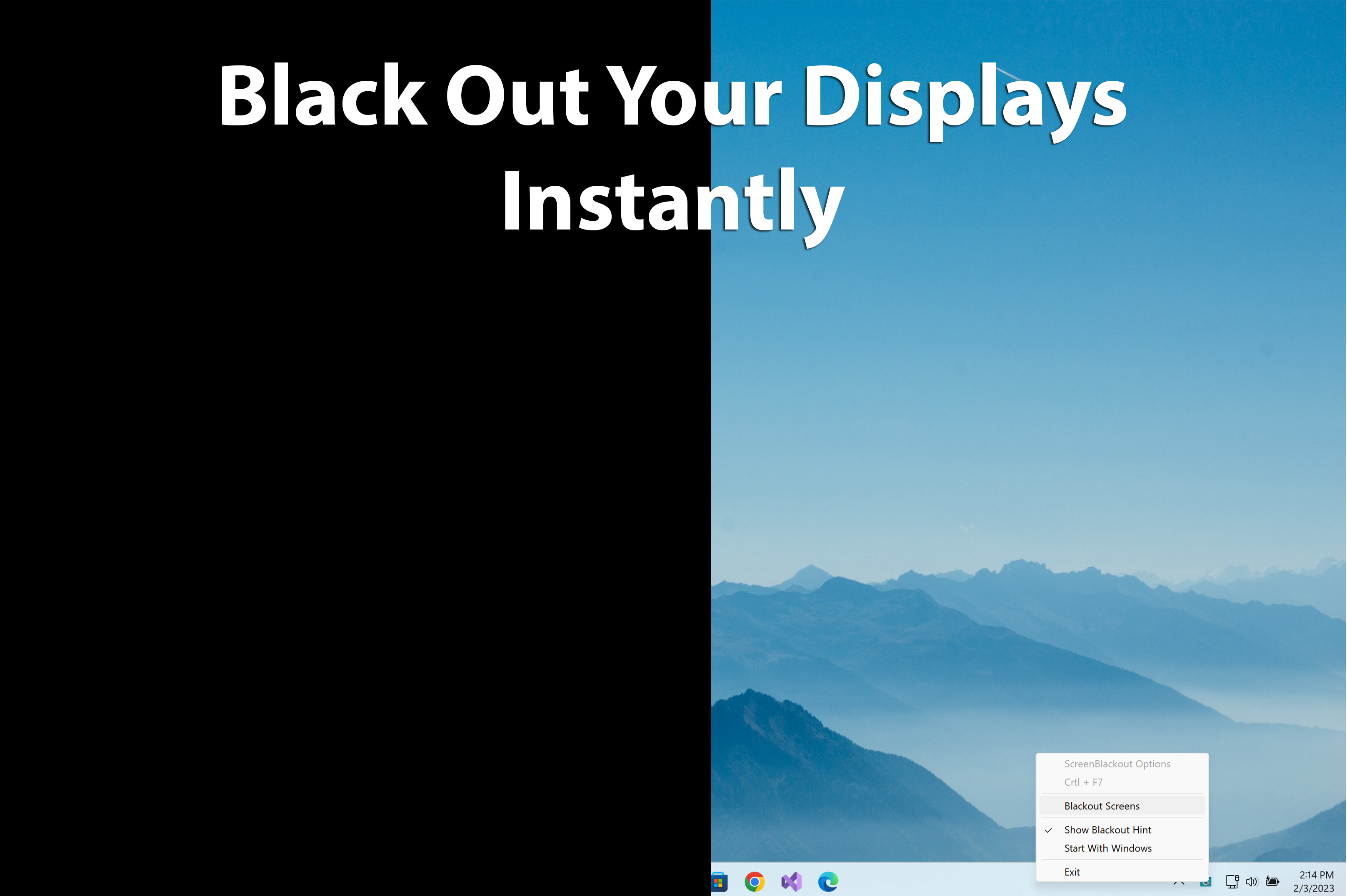 ScreenBlackout - Quick Privacy Blackout