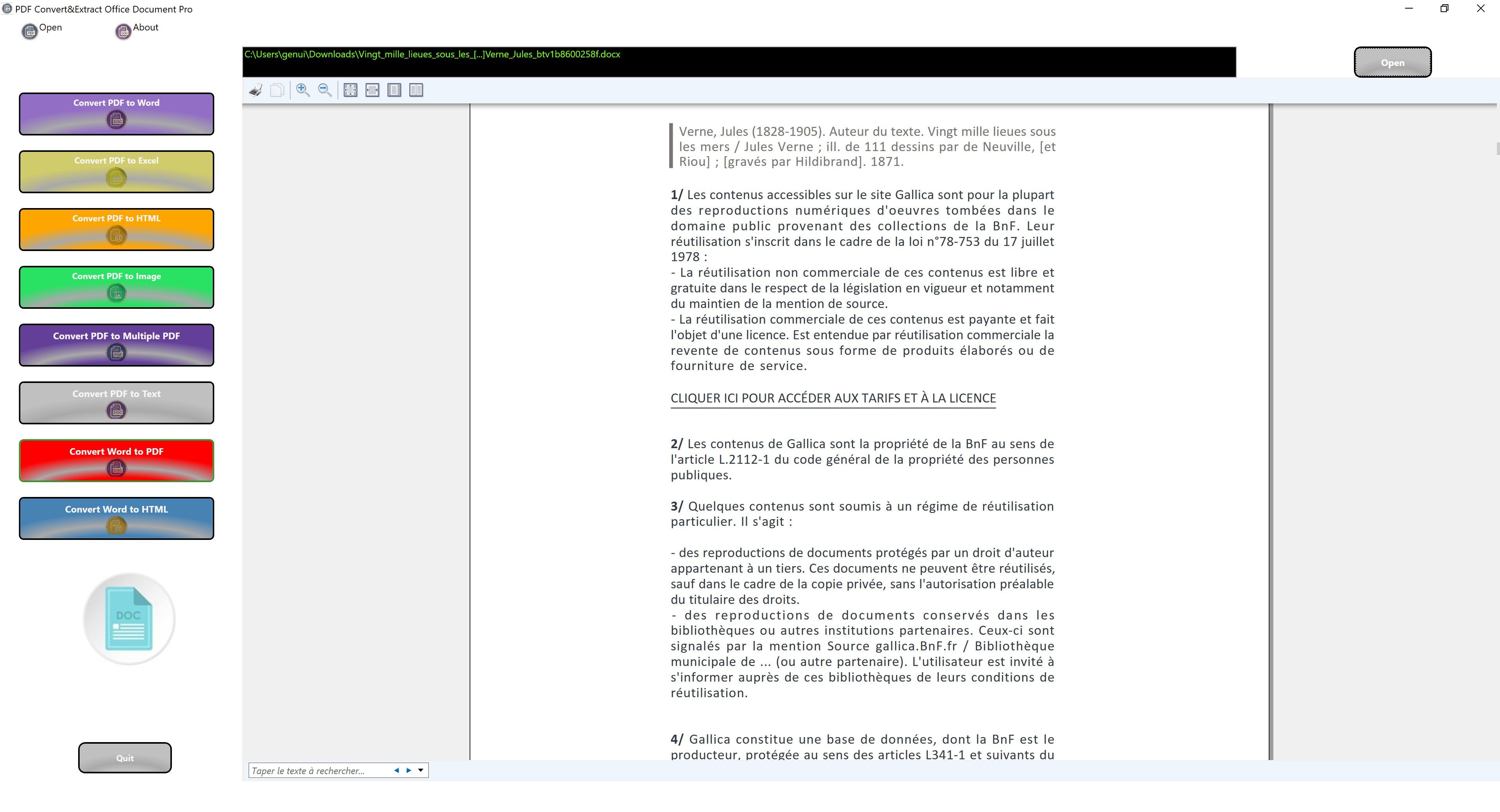 PDF Convert&Extract Office Document Pro