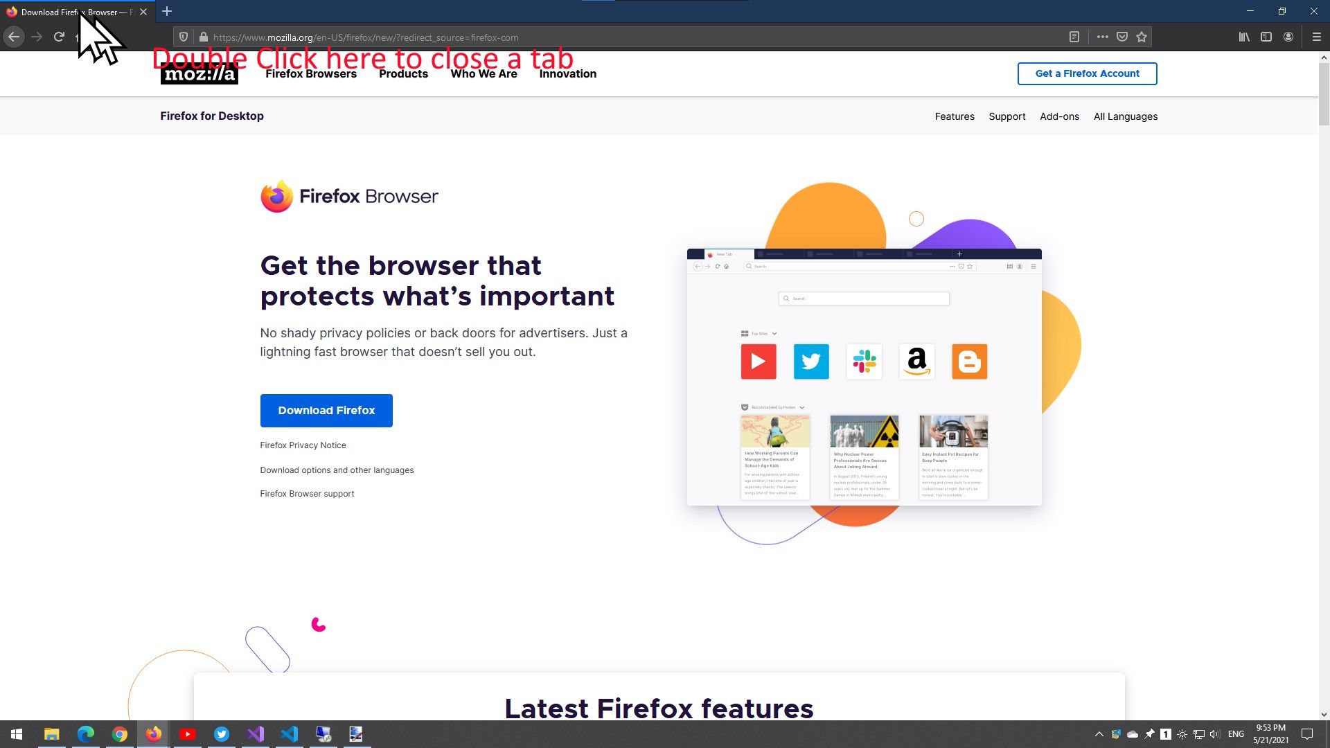 Firefox supported