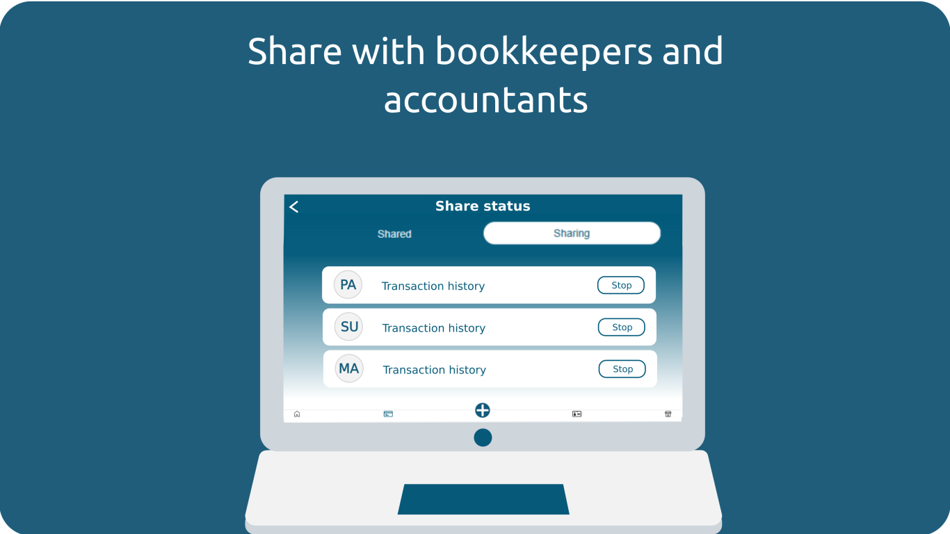Share with bookkeepers and accounts