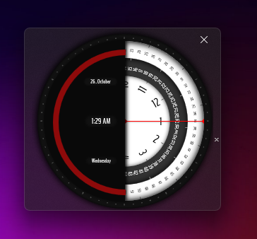 Desktop clock widgets