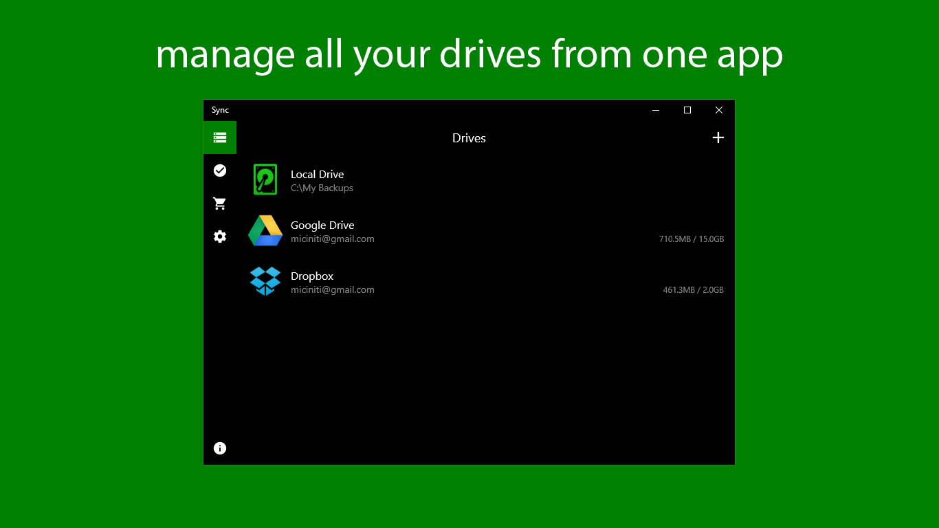 Manage all your drives from one app